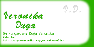 veronika duga business card